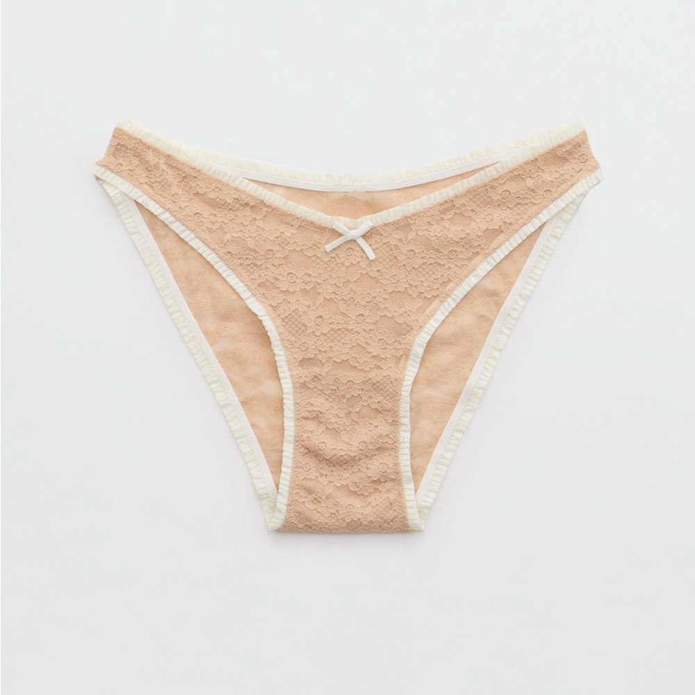 NWT Aerie Show Off Vintage Lace Ruffle Bikini Panty
